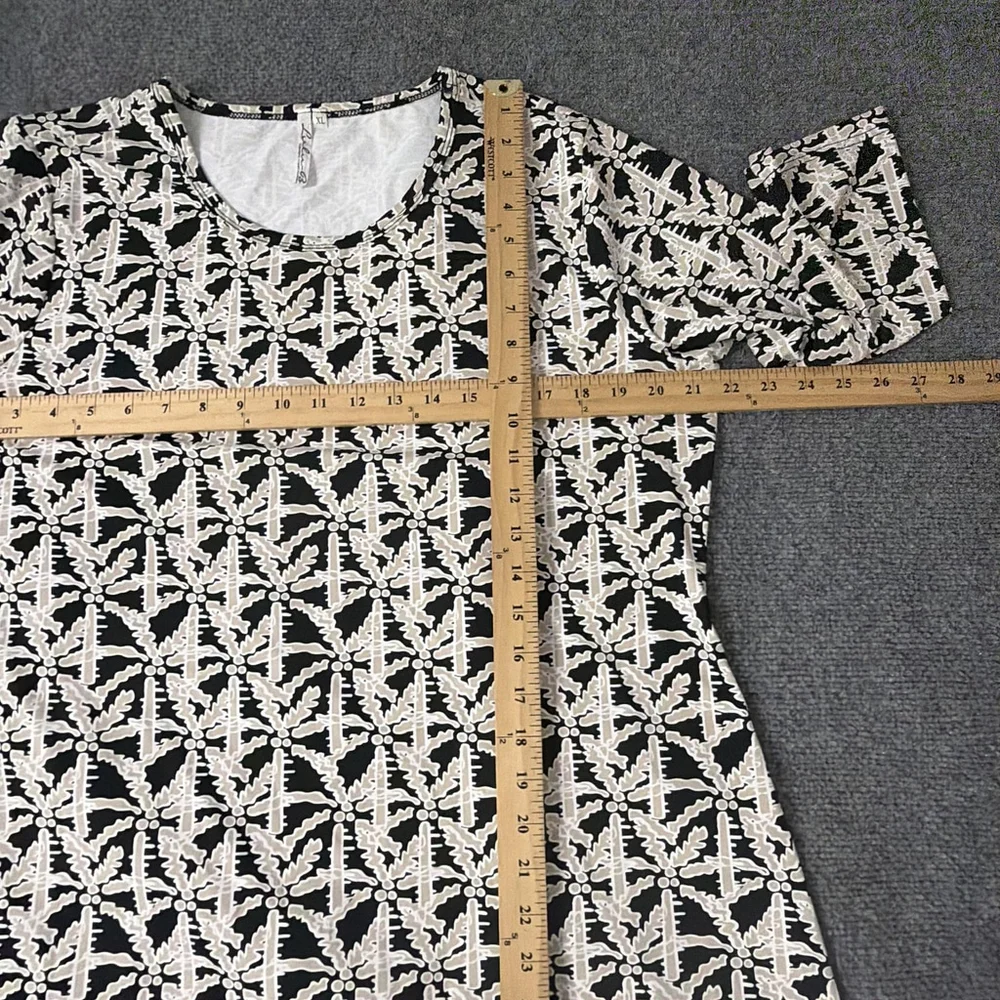 Lulu B Dress‎ Womens XL Black Starfish Print Stretch Resort Cruise Beach - Picture 7 of 10